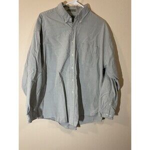 Sun River Oversized Oxford Khaki Men’s Button Up Shirt XL